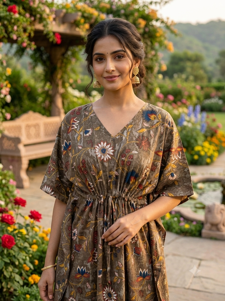 Floral feeding kaftan
