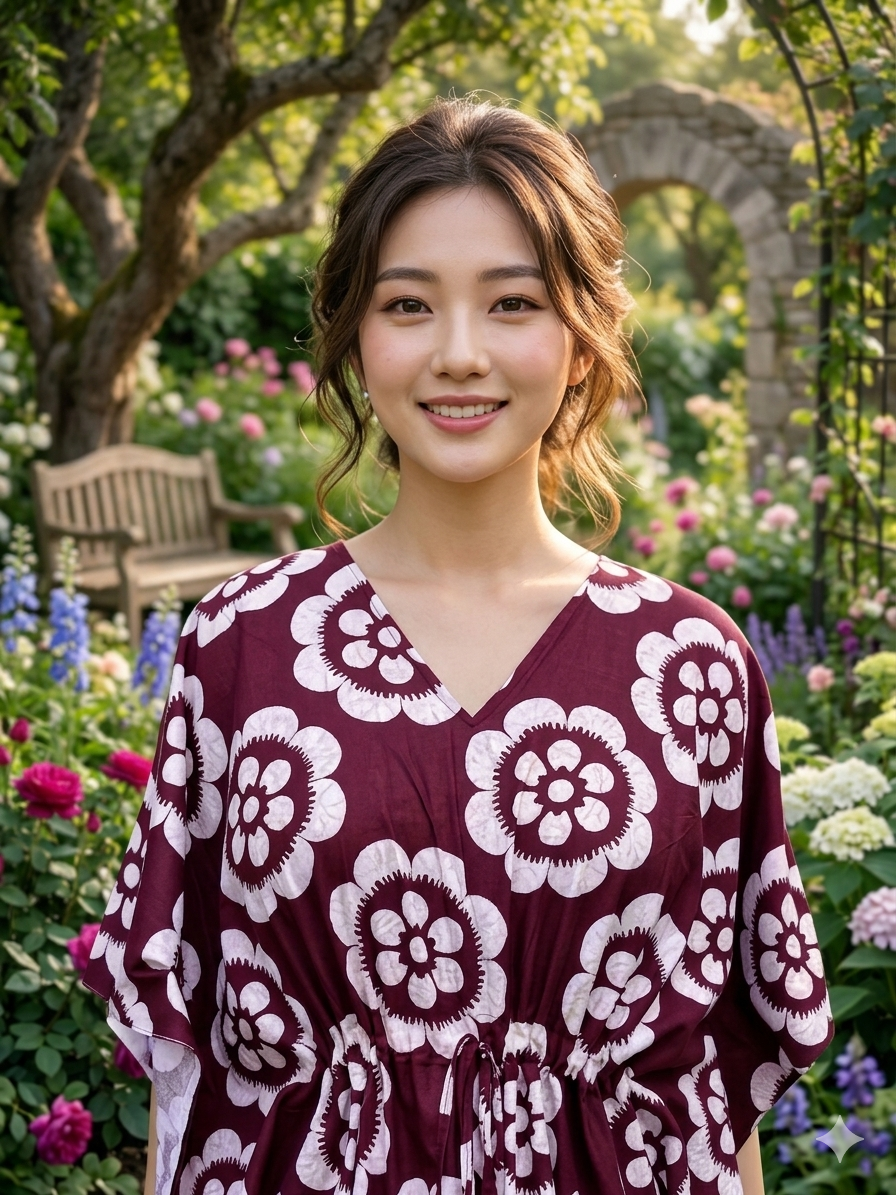 Floral feeding kaftan