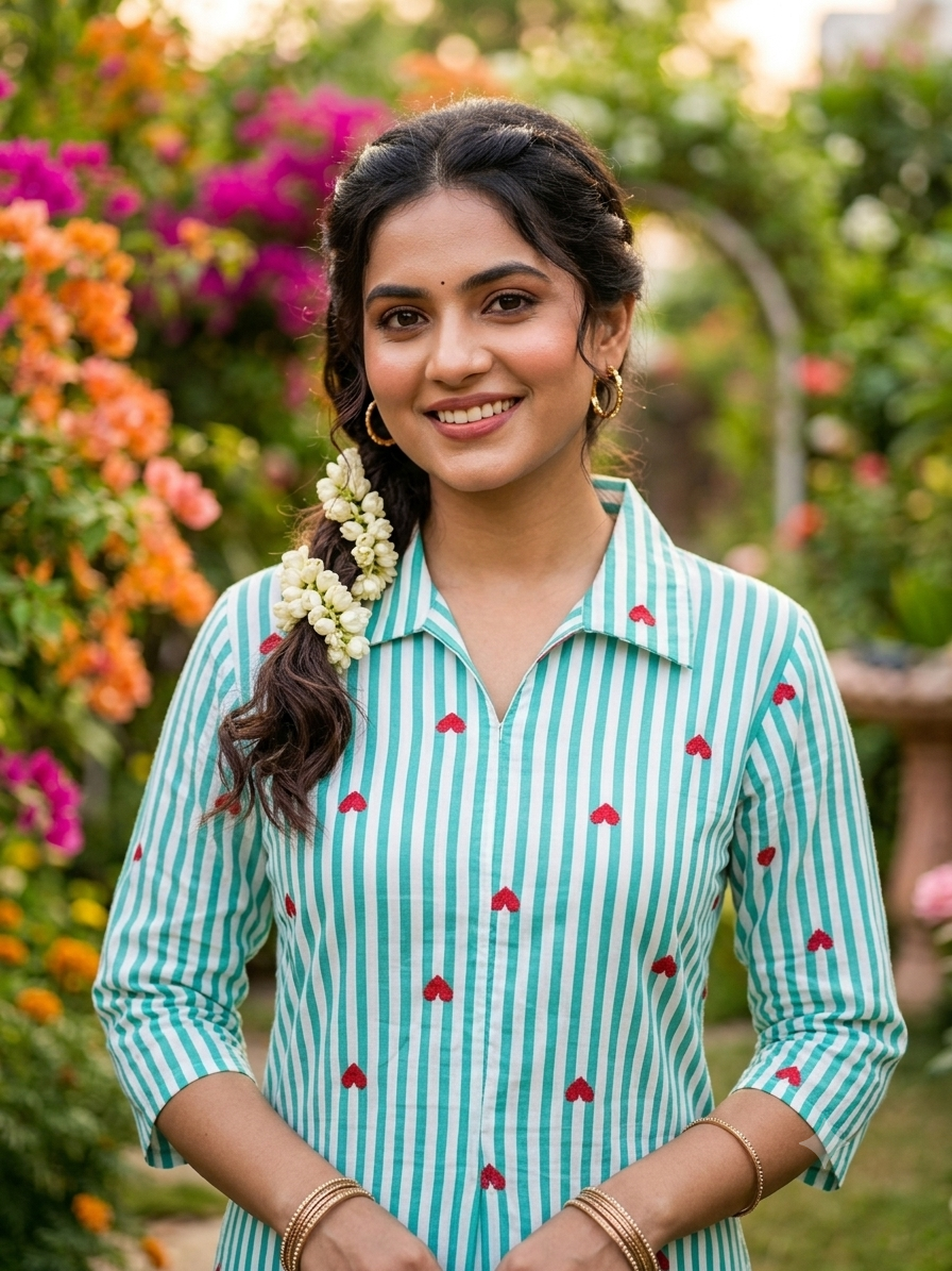 Shirt-collar feeding frock