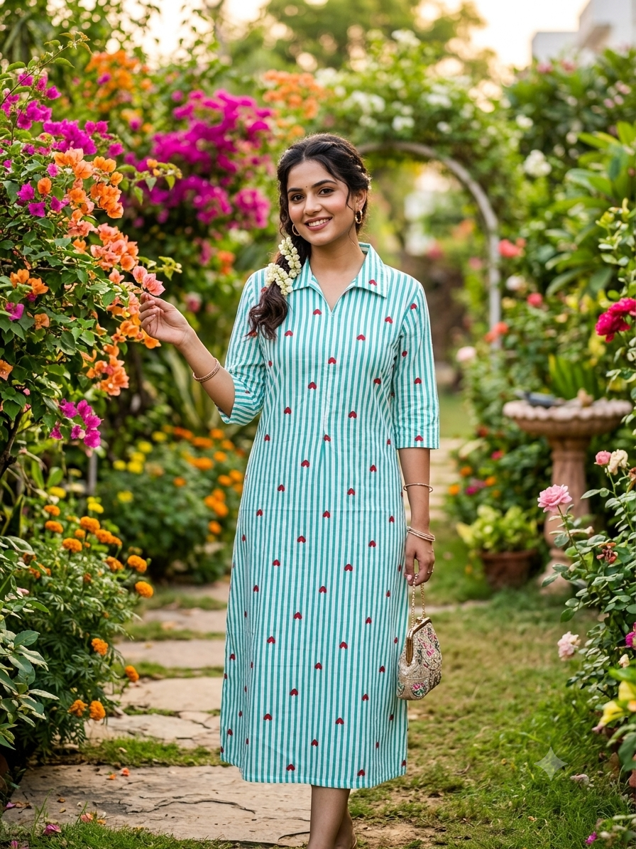 Shirt-collar feeding frock