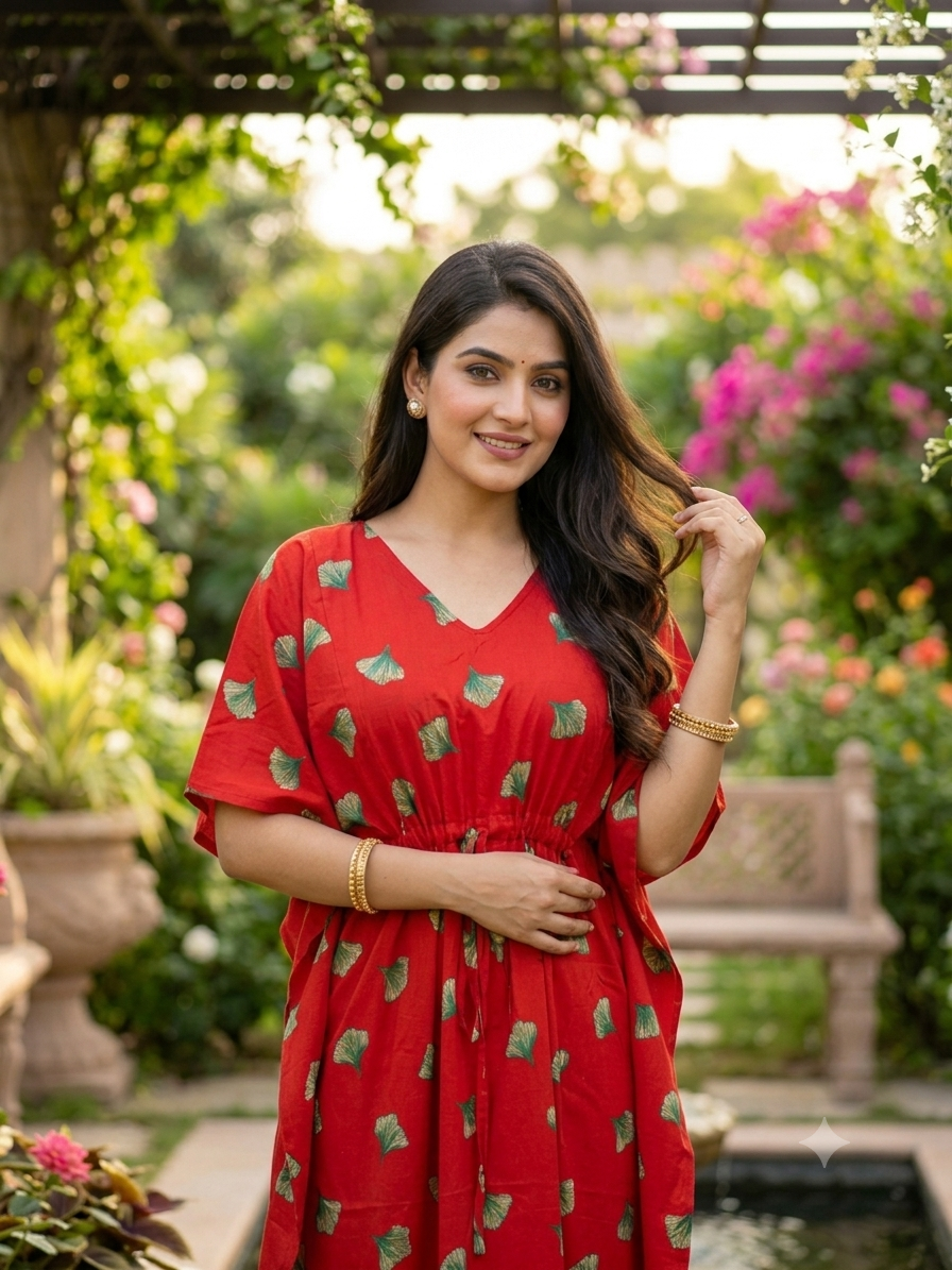 Leafy feeding kaftan