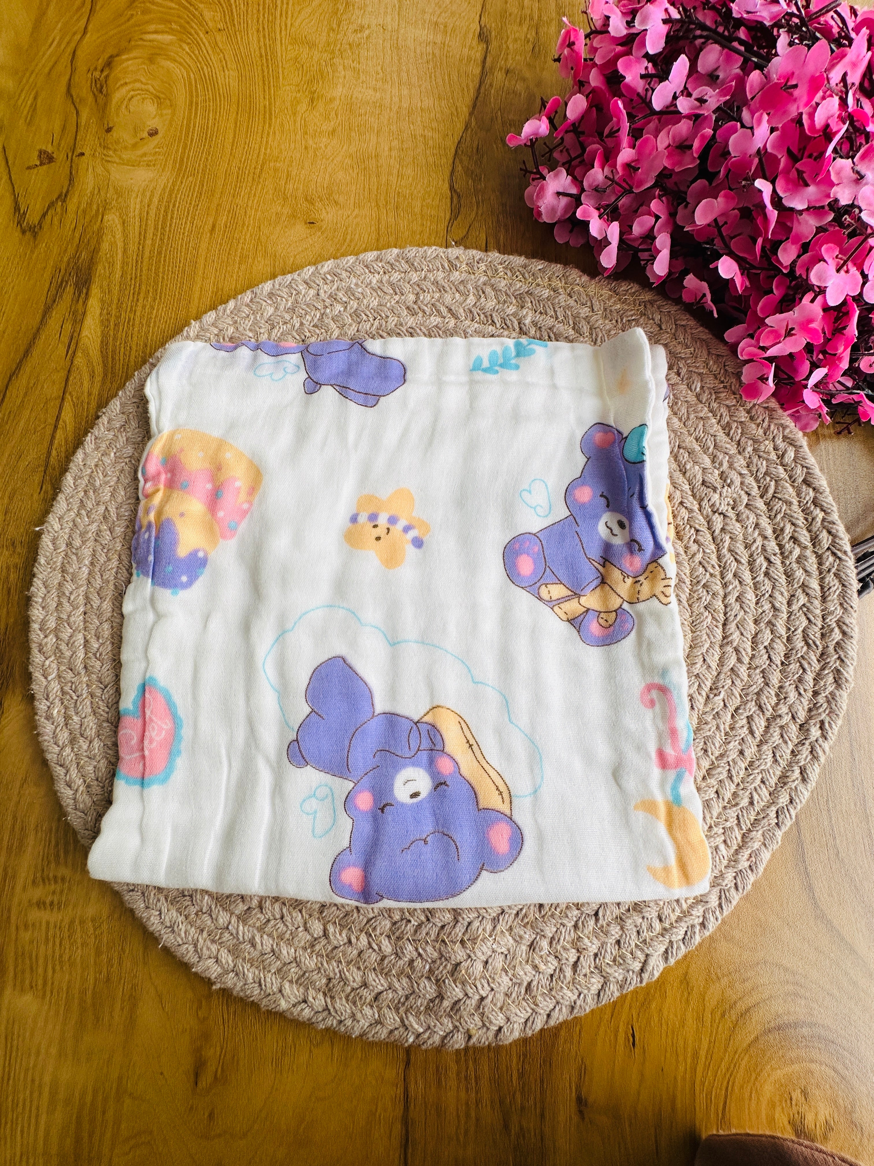 muslin crinkled face towels