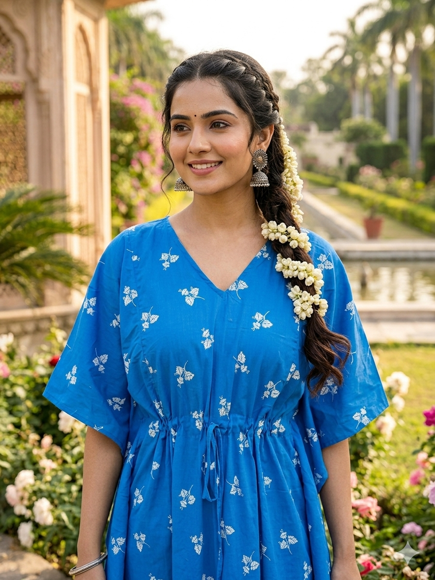 Floral feeding kaftan