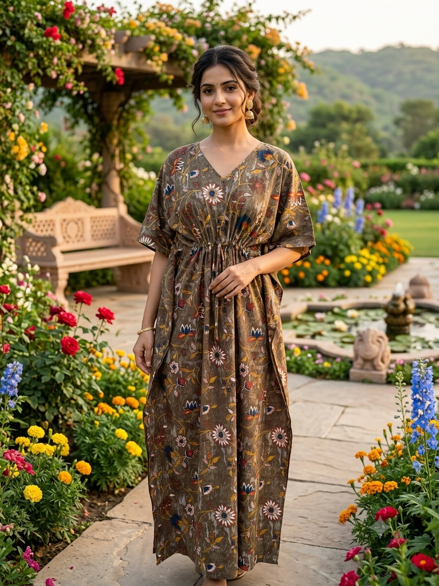 Floral feeding kaftan