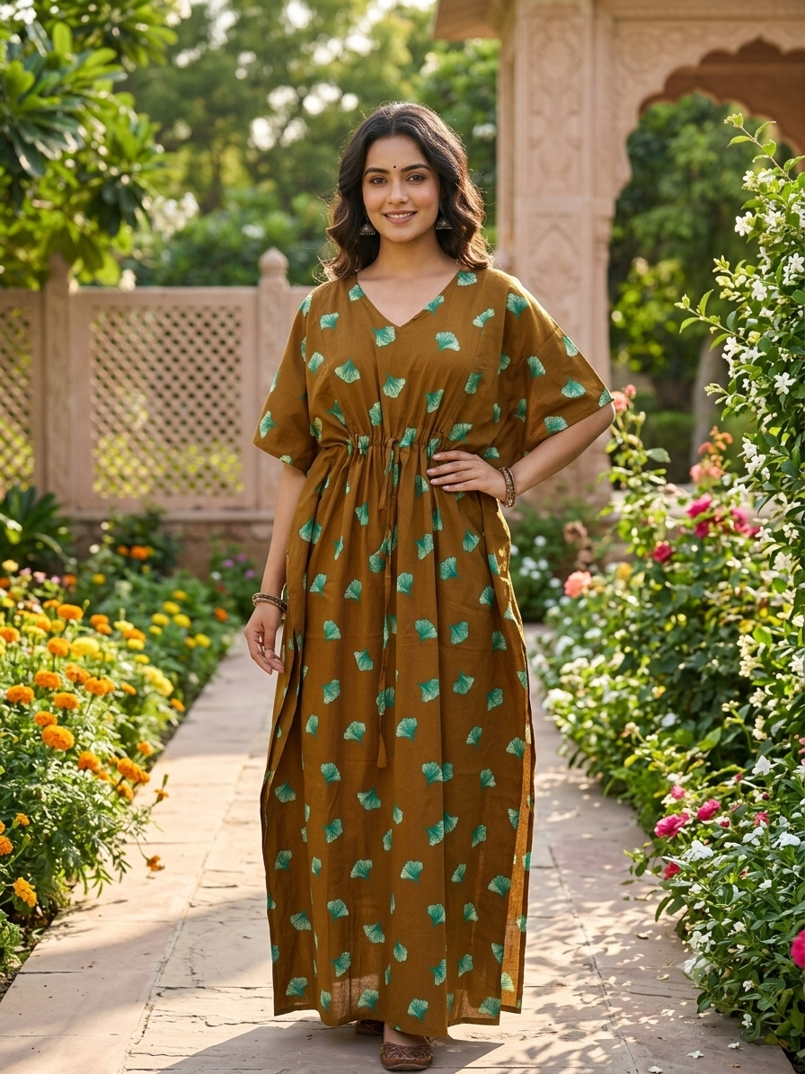 Leafy feeding kaftan