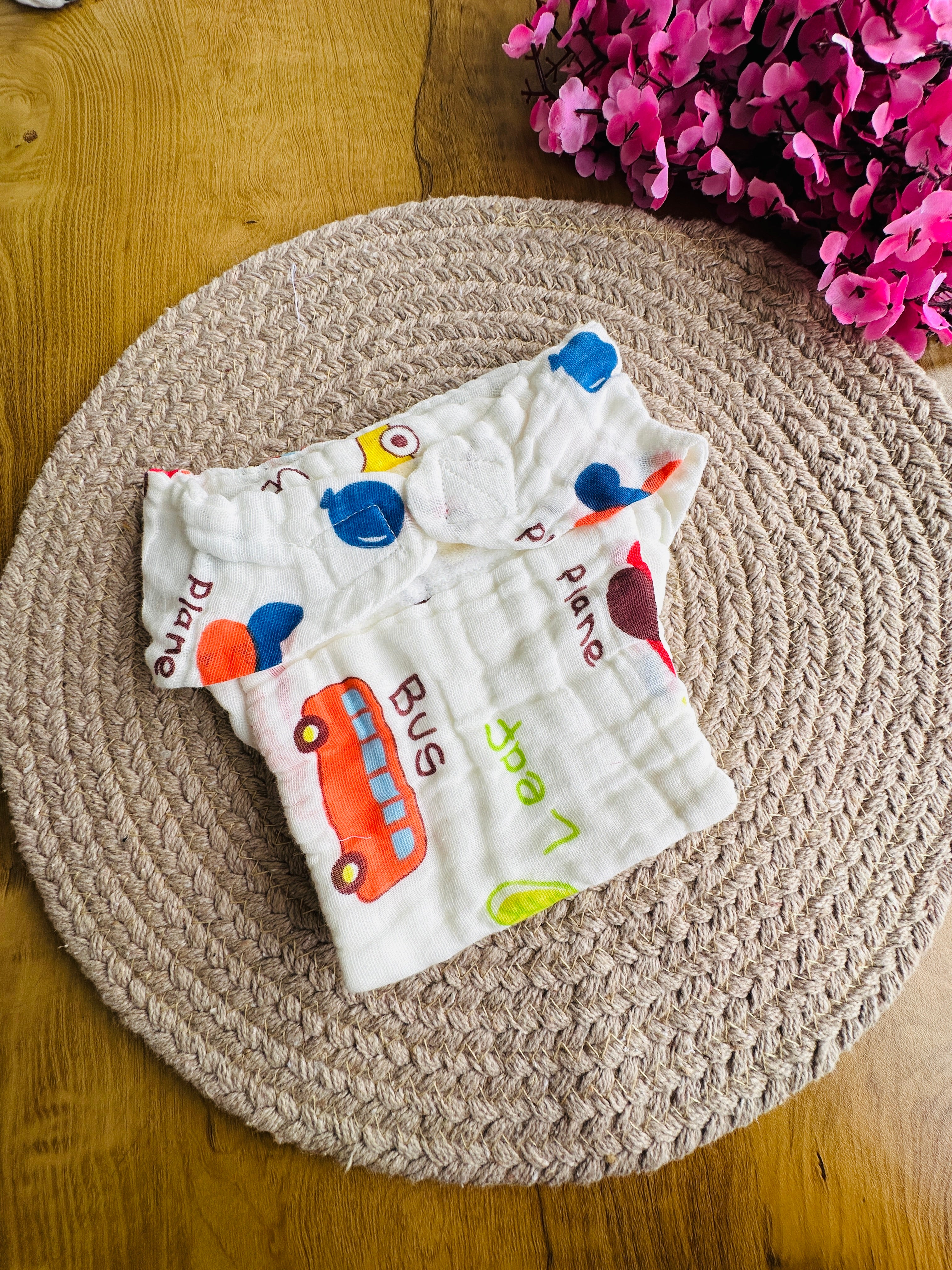 muslin crinkled velcro nappy