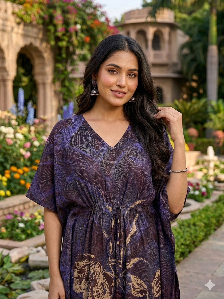 Floral nonfeeding kaftans