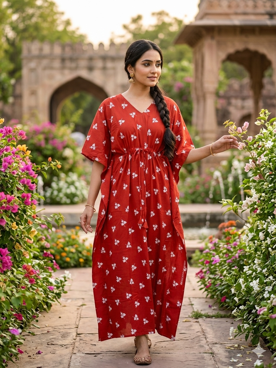 Floral feeding kaftan