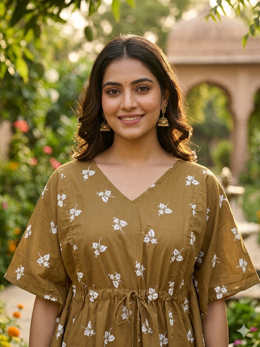 Floral feeding kaftan