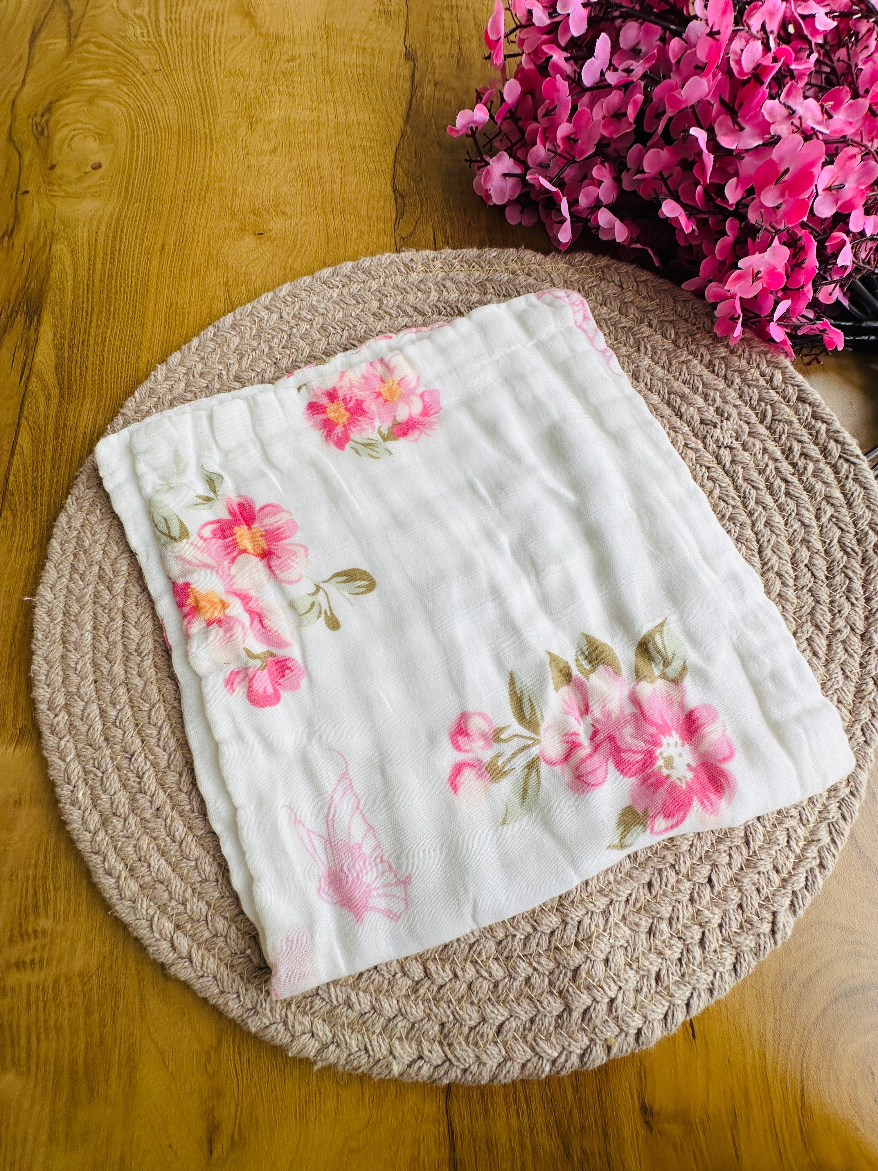 muslin crinkled face towels