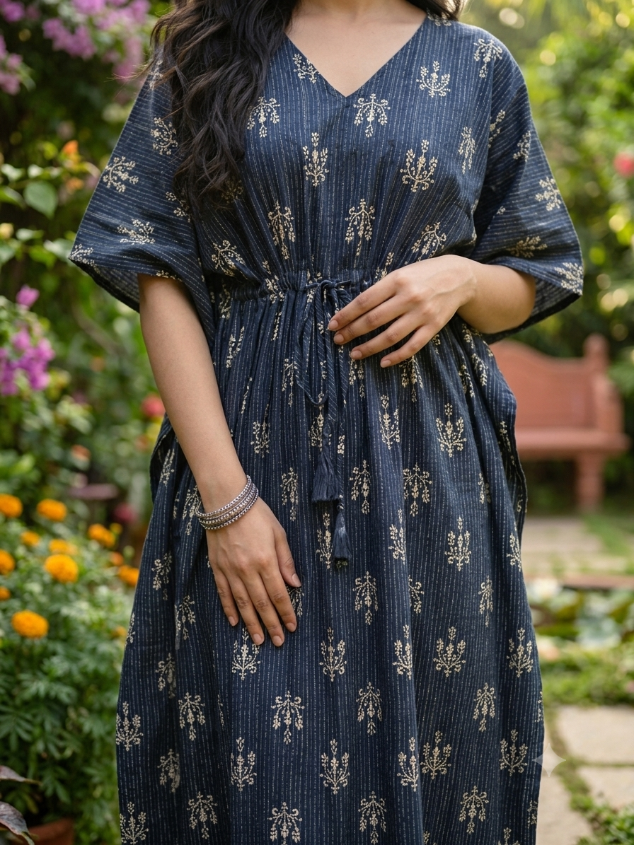 Kantha floral nonfeeding kaftans