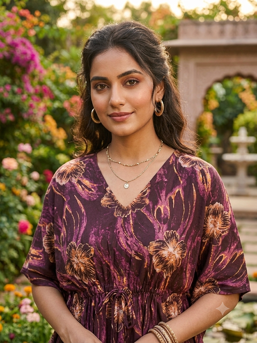Floral feeding kaftan