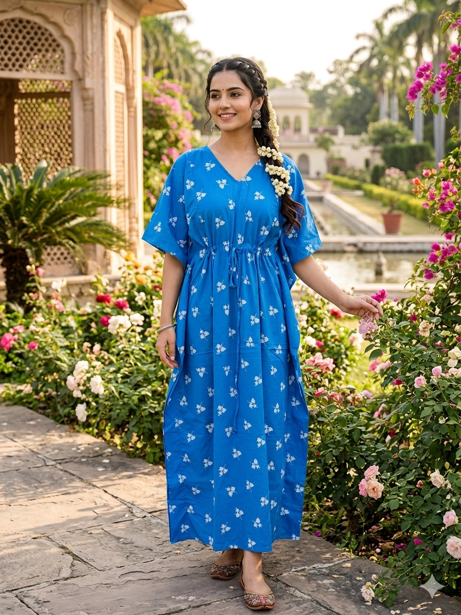 Floral feeding kaftan