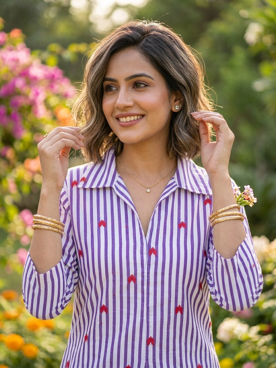Shirt-collar feeding frock