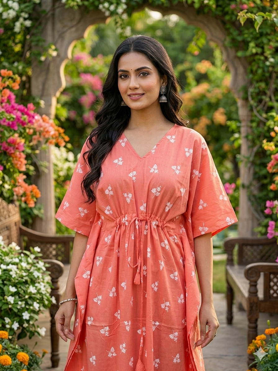 Floral feeding kaftan