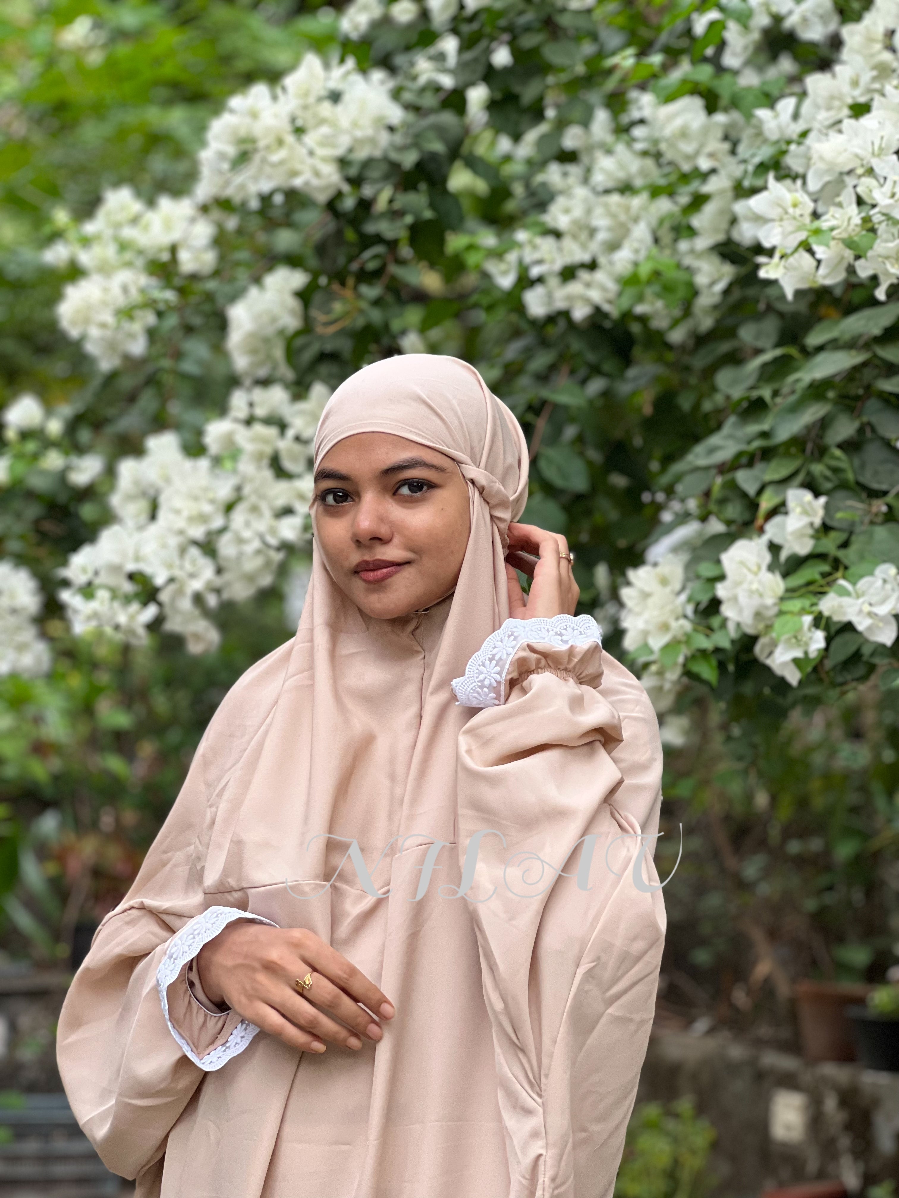 Cream prayer dress