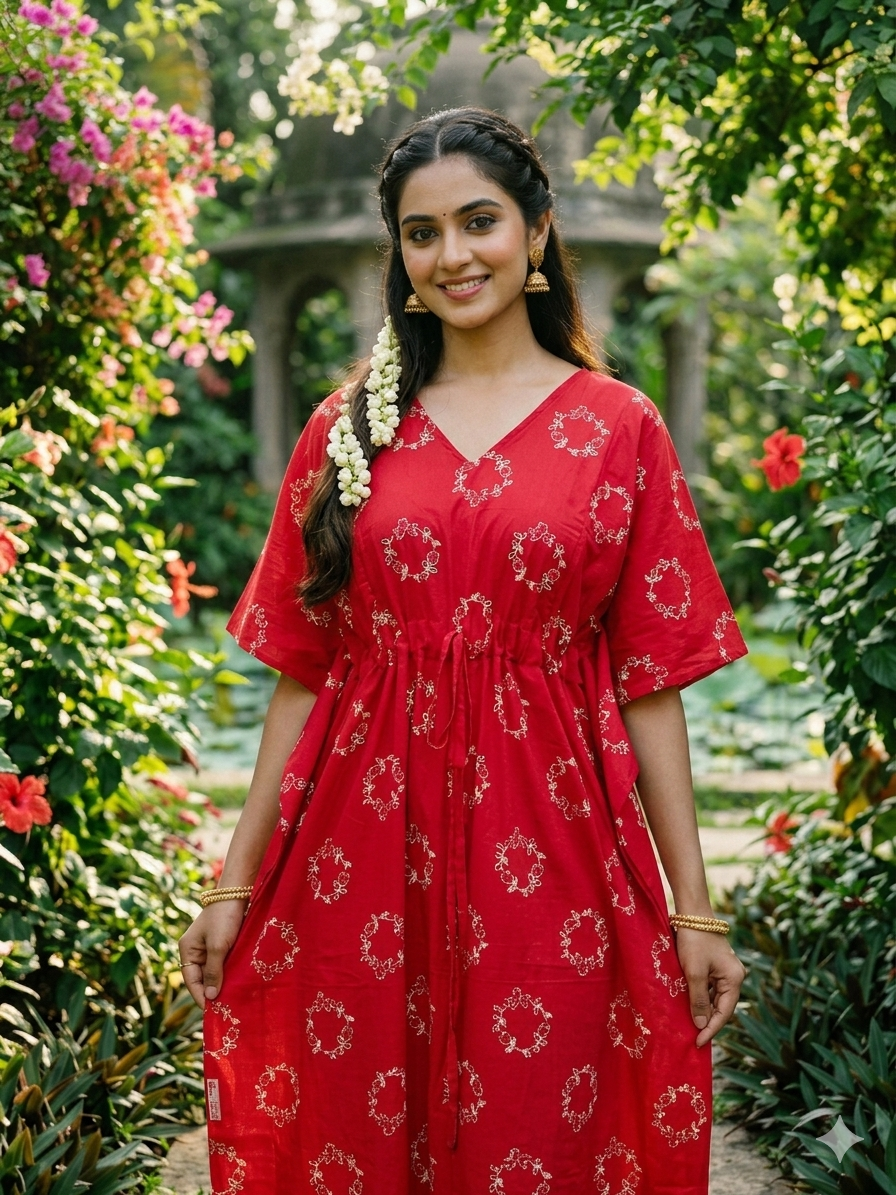 Floral feeding kaftan
