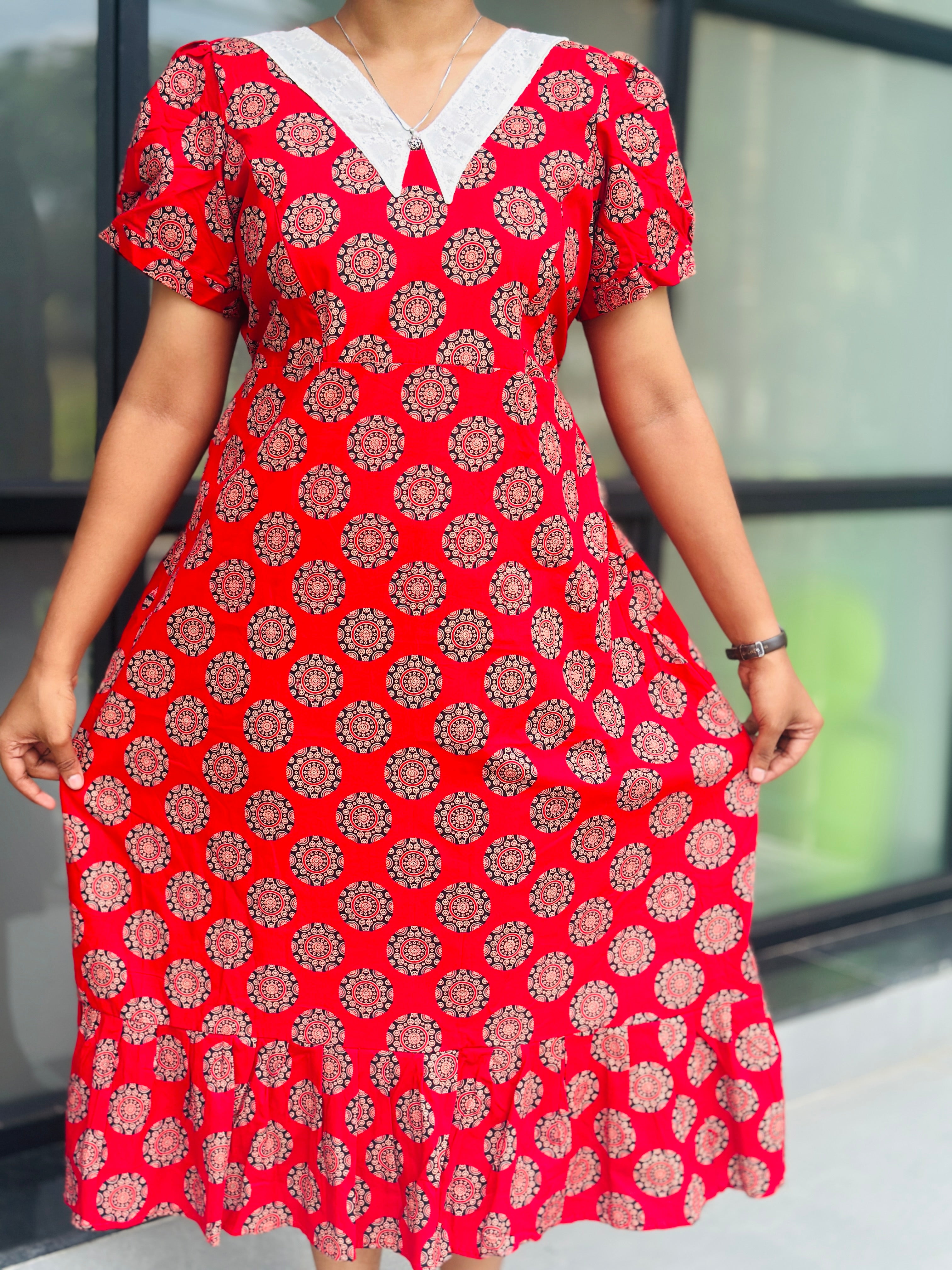 Peterpan collar non feeding frock