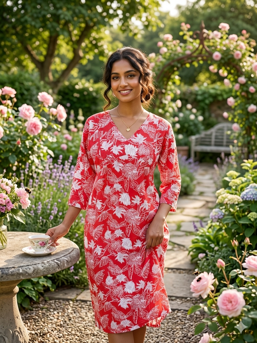 Alia cut 3/4 sleeve feeding frock