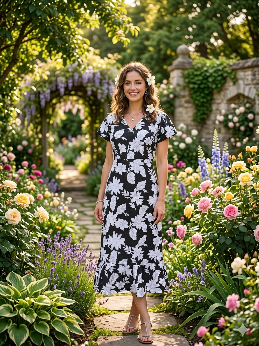 Floral feeding frock