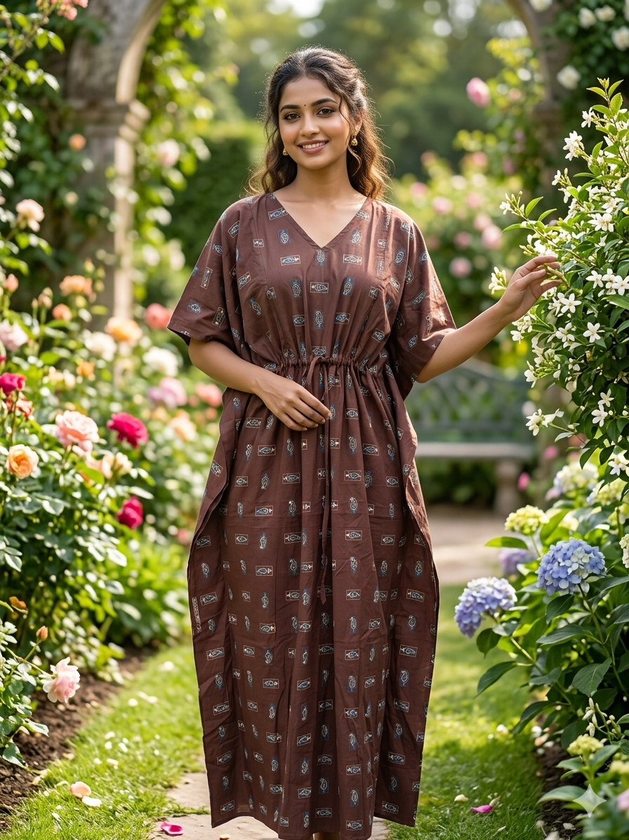 Floral feeding kaftan