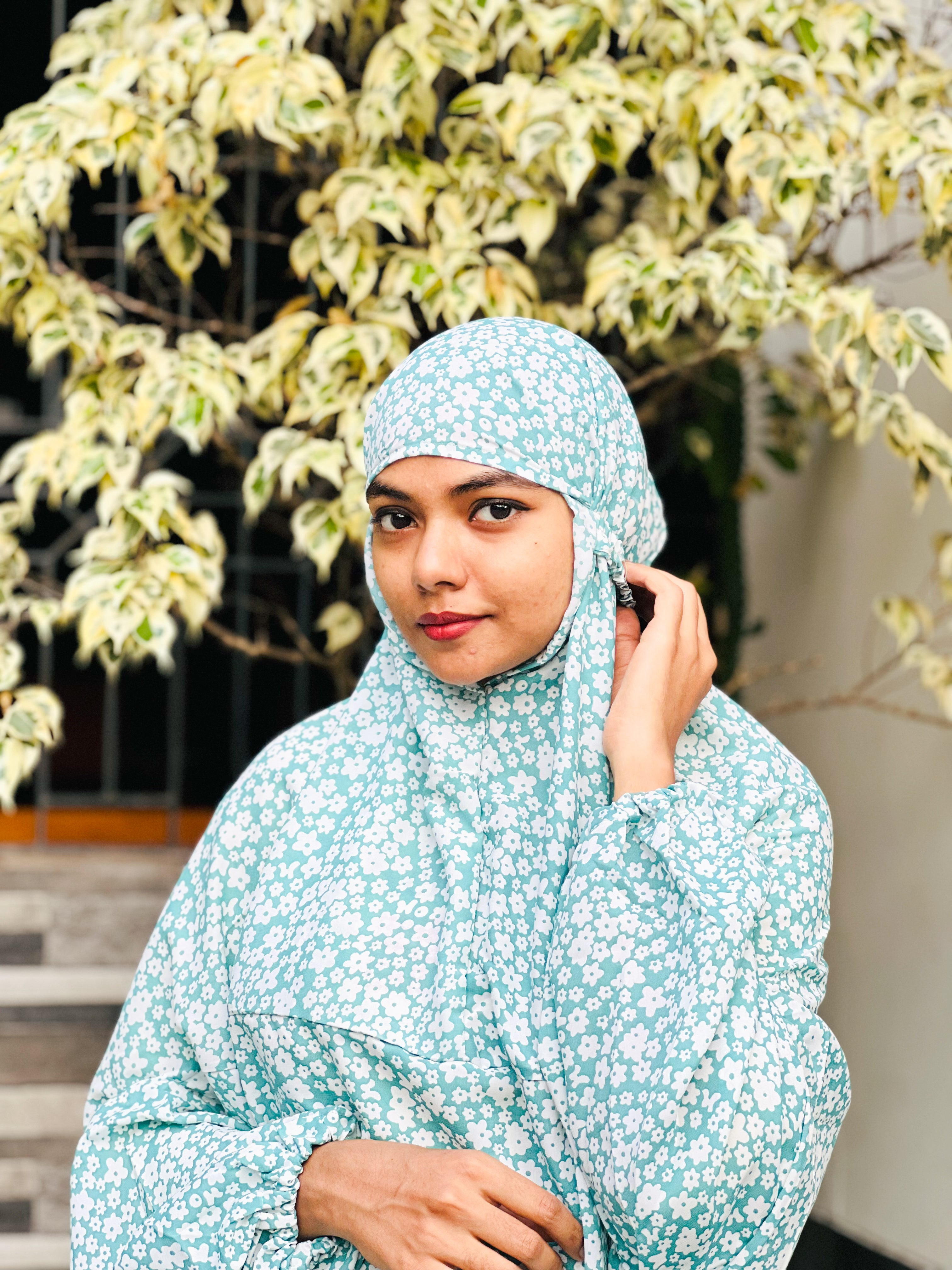 Premium Floral crepe prayer dress
