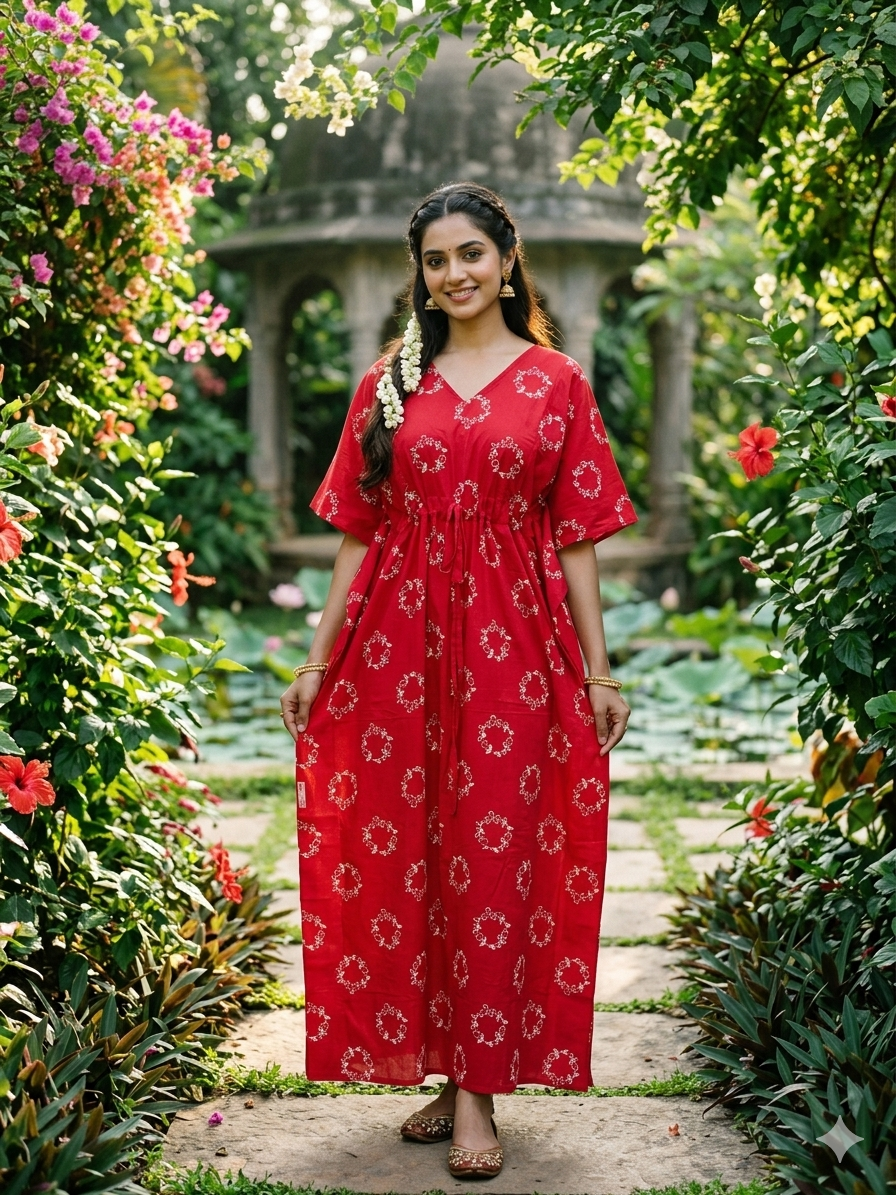 Floral feeding kaftan