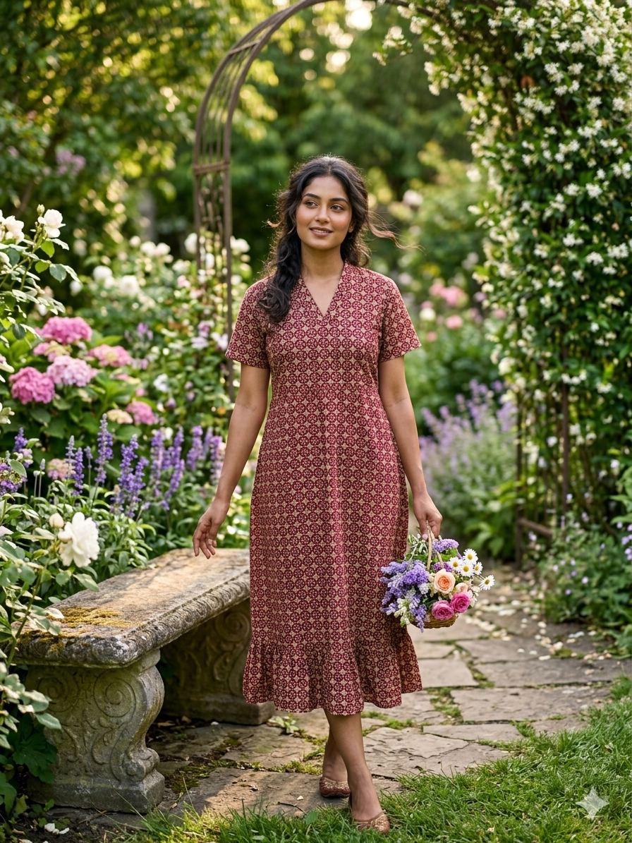 Collar neck non feeding frock