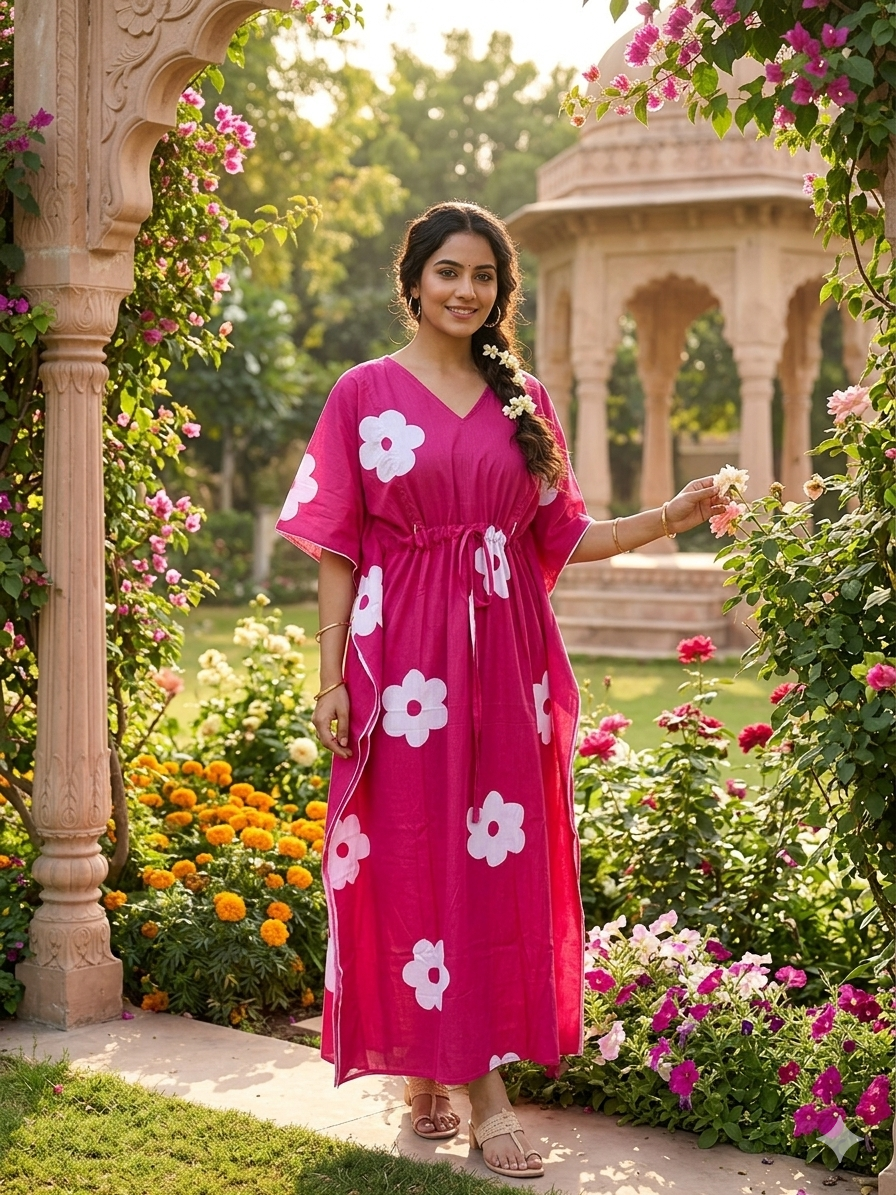 Floral feeding kaftan