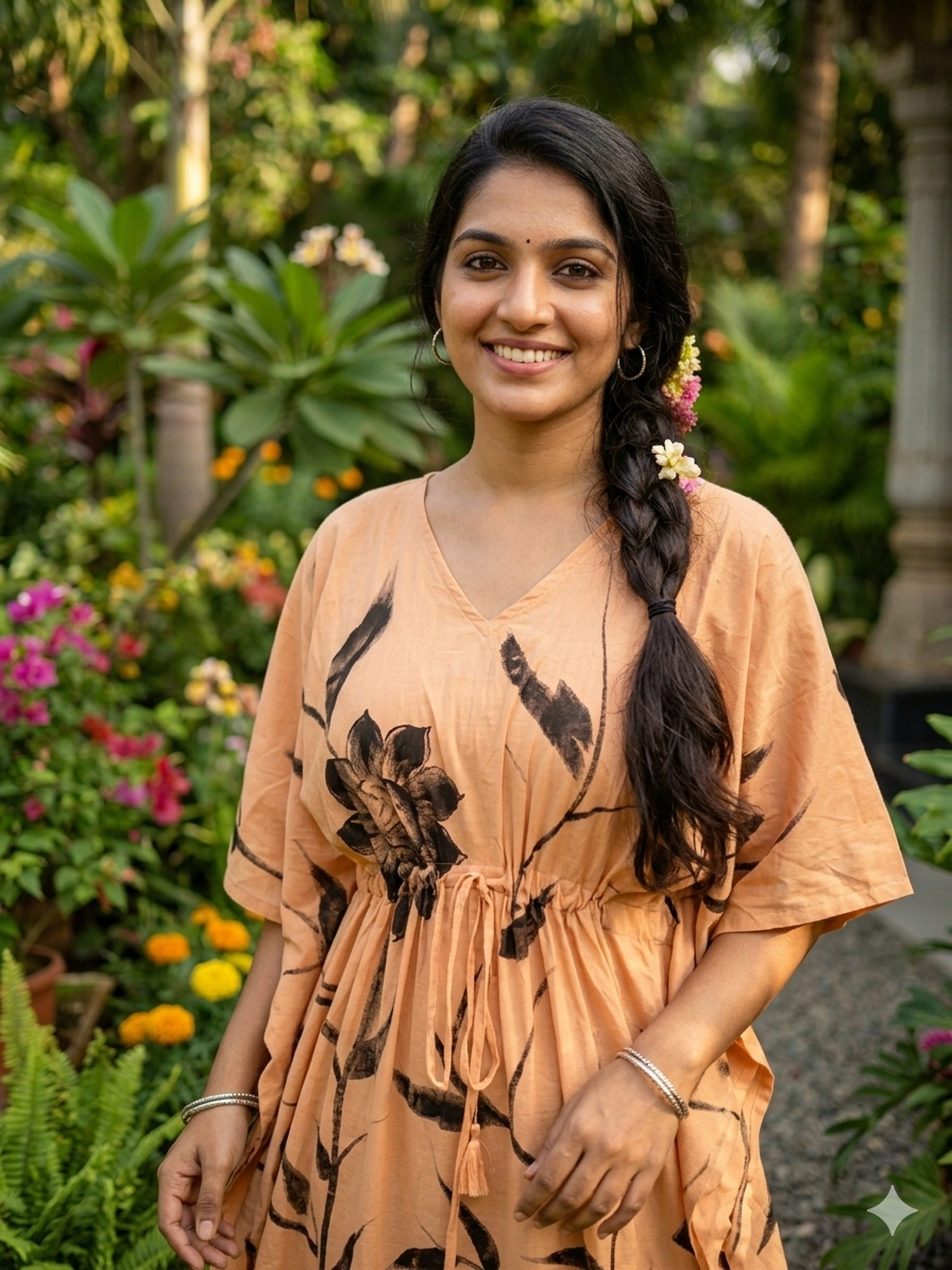 Floral nonfeeding kaftans